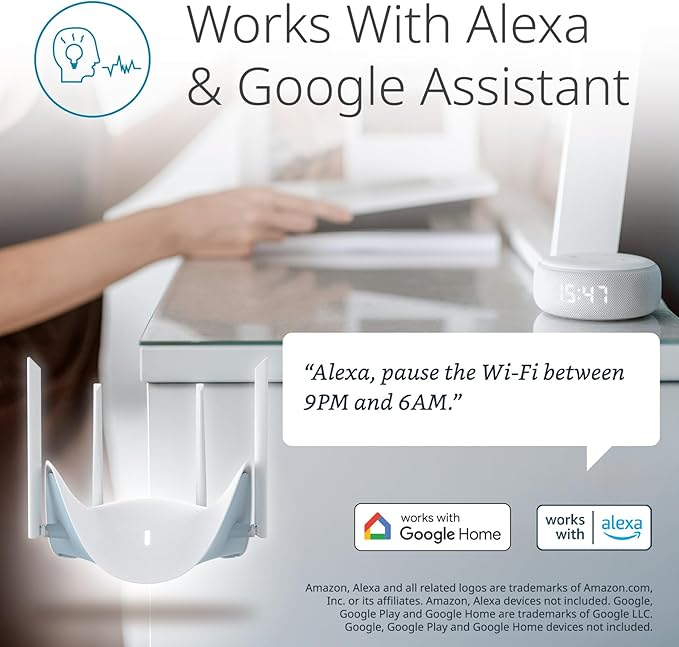 D-Link BE9500 Tri-Band Wi-Fi 7 Smart Router (R95) – Sculptured-Wing Design, 2.5 GbE, Self-Optimizing Mesh, Multi-Link, Multi-Gig, Parental Controls, Alexa/Google Ready