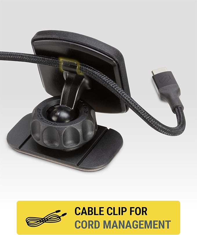 Scosche MXDM Magnetic Phone Holders for Your Car, Dashboard Cell Phone Holder with Extra Strong Magnet and Thick Metal Plate, Car Mount Cellphone Stand Compatible with iPhone, Samsung and More, 2 Pack