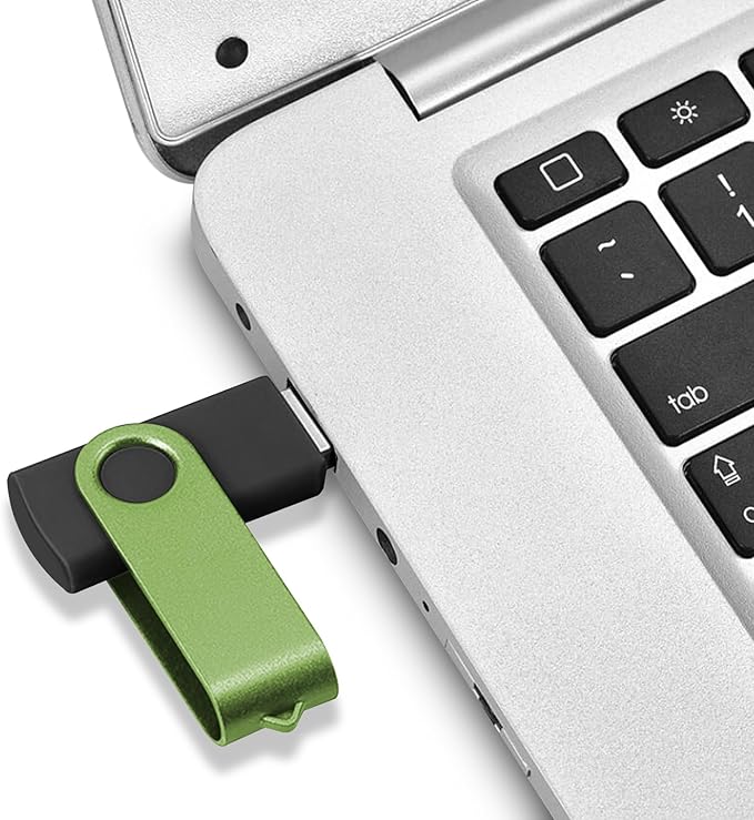 EASTBULL Flash Drives Bulk 4GB USB Thumb Drive 50 Pack USB 2.0 Memory Stick Swivel Pen Drive with Lanyard for Storage and Backup (4GB 50 Colors)