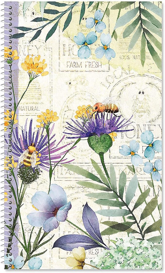 Current Wildflower Sanctuary Password & PIN Keeper Book, 94 Pages, 5” x 8.5” Size Spiral Bound, Soft Cover Internet Organizer for Offline Website, Login, & Username Storage