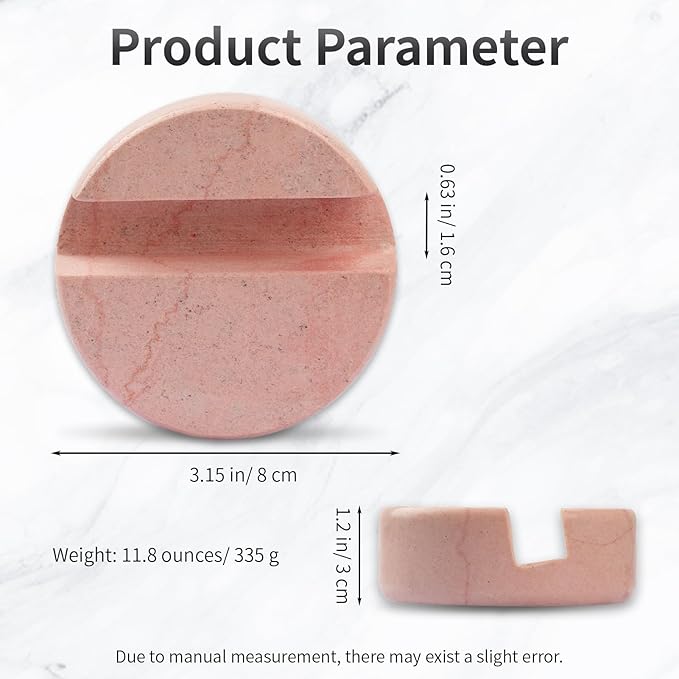 Marble Phone Stand for Desk - Cell Phone Holder for Nightstand Office Decor Telephone Boho Pink Marble Kitchen Accessories