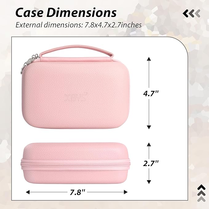 Charger Case for Macbook, Portable Tech Electronic Organizer Bag,Travel Storage Pouch for Laptop Accessories, MacBook Power Adapter, Charging Cords, USB Drives, Power Bank (Pink, XL)