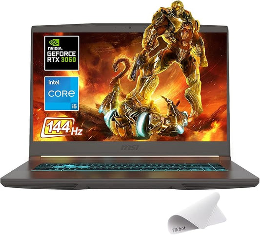 msi Thin 15.6 inch FHD 144Hz Gaming Laptop-Intel Core i5-13420H-NVIDIA GeForce RTX 3050 -Window 11 Home-W/Mouse pad (32GB RAM | 1TB PCIe SSD)