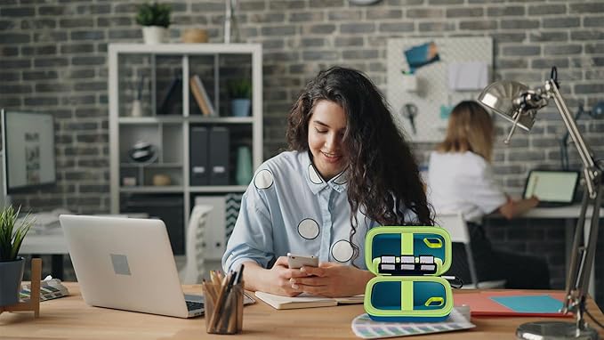 Case Compatible with SanDisk Extreme Pro/for SanDisk Portable SSD 1TB 2TB 4TB 500GB/ for Crucial X9 X10 Pro External Solid State Drive, Travel Storage Bag for 2 SSD and SD Card - Monterey (Box Only)