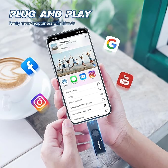 128GB Flash Drive, USB 3.2 Gen 1 Type-C Thumb Drive with 140MB/s Read, 360° Swivel Design, Compact & Lightweight Memory Stick for File Transfer, Photo Backup, and Travel-Friendly Storage