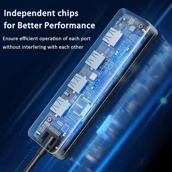 USB 3.0 Hub, VIENON 4-Port USB Hub USB Splitter USB Expander for Laptop, Xbox, Flash Drive, HDD, Console, Printer, Camera,Keyborad, Mouse(Not for Charging)