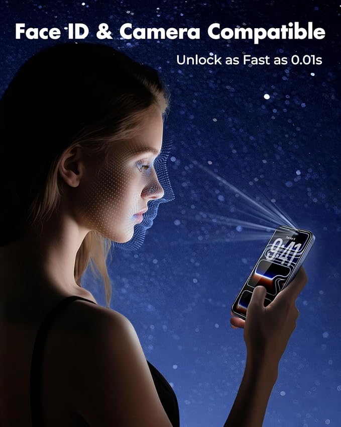 UNBREAKcable 3-Pack Screen Protector for iPhone 17 Pro, Double Shatterproof Tempered Glass [Easy Installation Frame] [9H Hardness] [99.99% HD Clear] [Case Friendly] for iPhone 6.3 inch