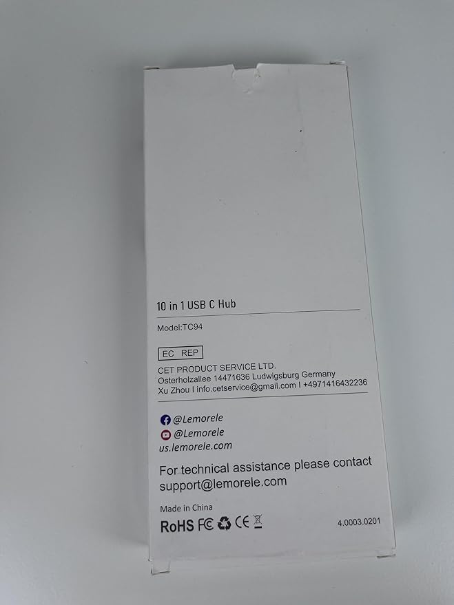 Lemorele USB C Docking Station Dual Monitor 10- in-1 Triple Display Laptop Hub Multiport Adapter w/2 HDMI 4K+VGA+3 USB3.0/2.0+TF/SD 2.0+Audio+100W PD, USB C Dongle for Mac/Dell/HP/Lenovo/Surface