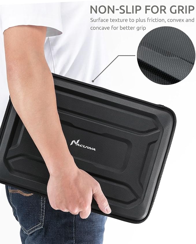 360 Protective Tablet Sleeve for 11-12.9 inch iPad Pro M2&M1 with Magic Keyboard or Smart Keyboard Folio, Water-Resistant Case Bag with Accessory Pocket