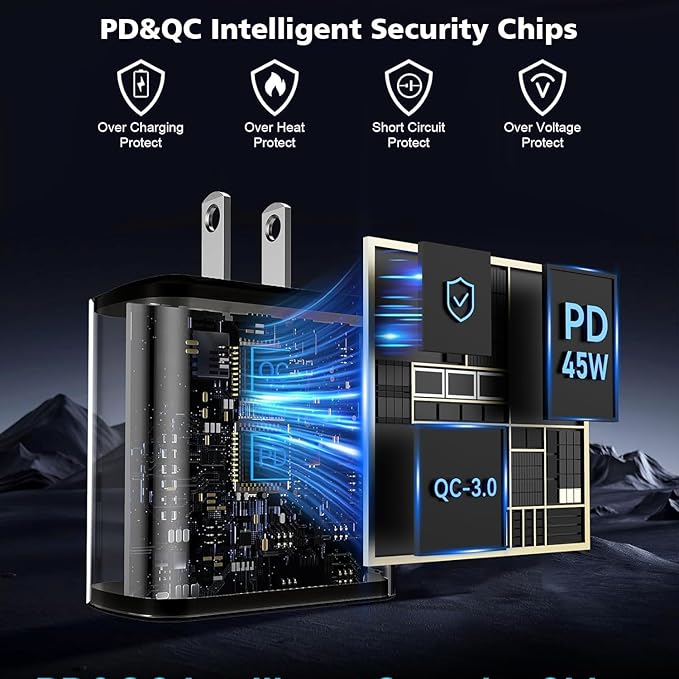 2Pack 45W Samsung Super Fast Charger Type C,10FT Type C Charging Cord with USB C Samsung Charger 10Foot USB C-C Cable for Sam sung Galaxy S25/S24+/Ultra/S22/S21/S20,iPhone17 Air/16/15 Pro,Pro Max,Plus