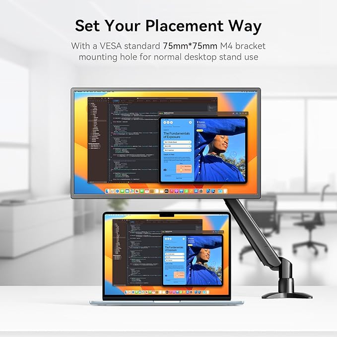 24" 180Hz Gaming Monitor, 2.5K 2560x1440 QHD Fast IPS 112.5% sRGB Large Portable Monitor, Height & Rotation Adjustable Stand Type-C HDMI Eye Care External Screen for Laptop Phone PS4&5 Switch Xbox