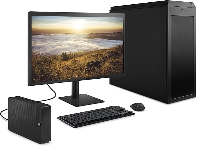 Seagate Expansion 24 TB External Hard Drive HDD - USB 3.0, with Rescue Data Recovery Services (STKP24000400)