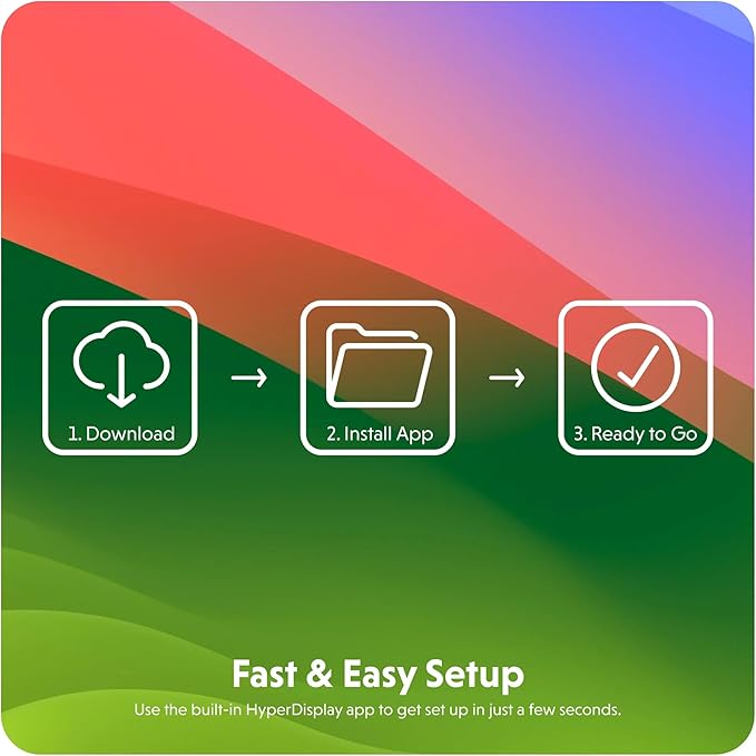 HyperDrive Next Dual 4K HDMI 7 Port USB C Docking Station for M Series MacBook, PC, Chromebook, 2x File Transfers w/ 10Gbps USB Ports, Dual 4K Docking Station Charges w/ 100W PD Power Passthrough Port