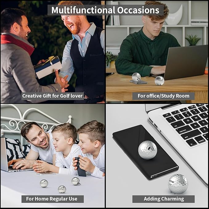 USB C Charger Block 20W，Creative Golf Ball Type C Wall Charger，GaN III Power Adapter with UL Certified，Fast Charging for iPhone 16/15 Series, Galaxy, Google Pixel,iPad,AirPods