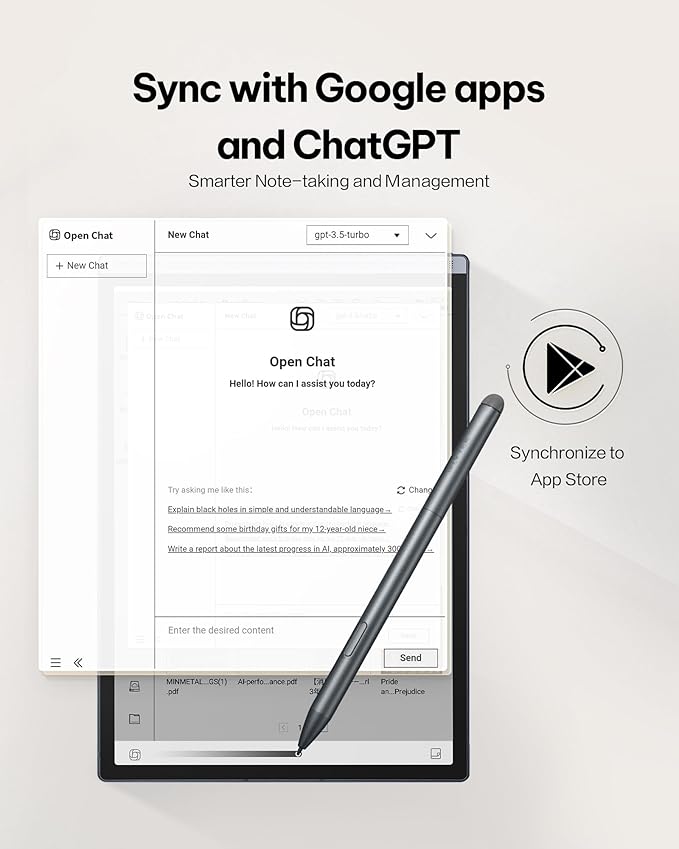 iFLYTEK AINOTE Air 2 Bundle - Black Folio Case, 8.2-inch AI Note-Taking Tablet Writing Paper Tablets, Digital Notebook with Pen, Voice-to-Text Transcription, Multi-Languages Chatgpt Support