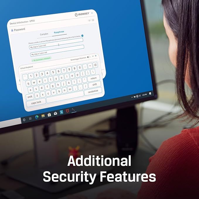 Kingston Ironkey Vault Privacy 50 USB-A 512GB Encrypted Flash Drive | FIPS 197 Certified | XTS-AES 256-bit | BadUSB and Brute Force Protection | Mult-Password Option | IKVP50/512GB