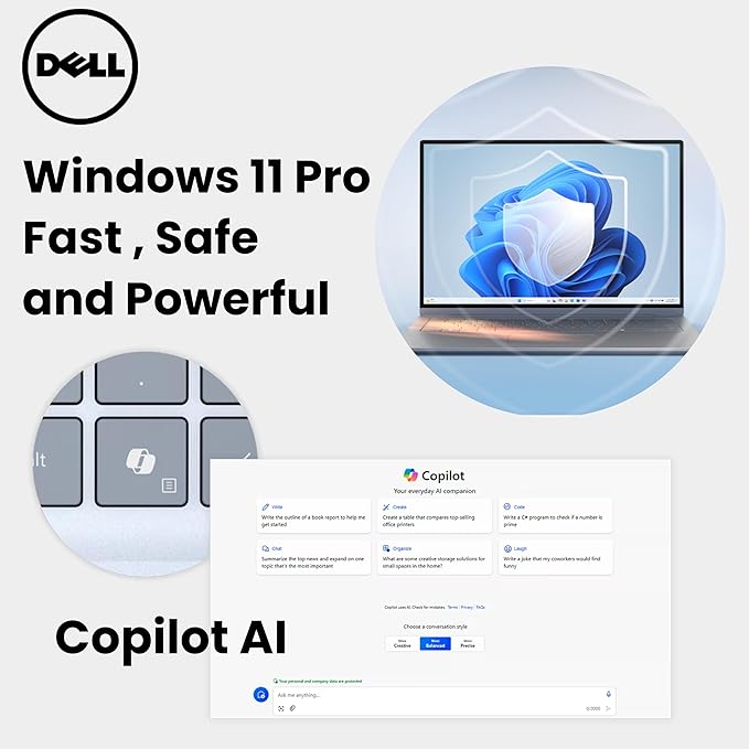 Dell Inspiron 16 Touchscreen Laptop, 16 Inch IPS Display, Intel 7 150U (Up to 5.4GHz), 64GB DDR5, 2TB SSD, Windows 11 Pro, Fingerprint Reader, Backlit Keyboard, FHD+ Cam, Wi-Fi 6E, Accessories