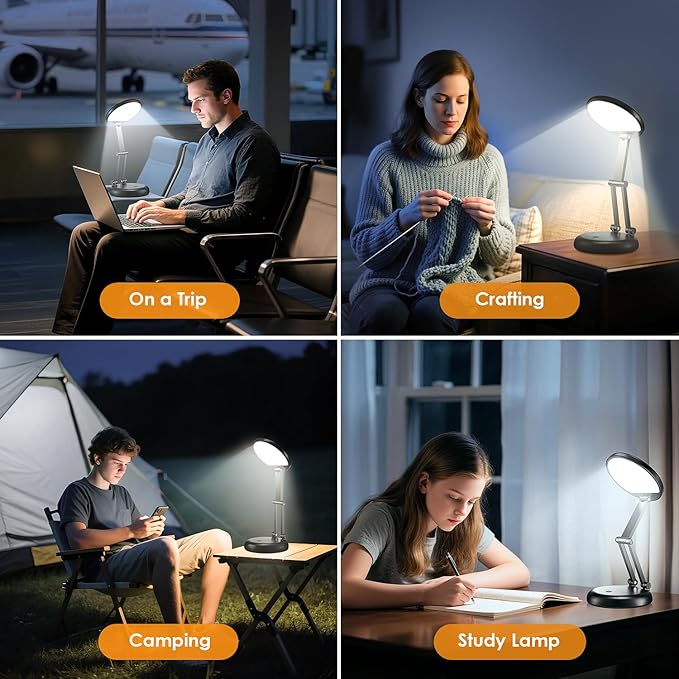 One Fire Battery Operated Lamp, 3600mAh Cordless Lamps Rechargeable Cordless Table Lamp,10 Brightness Rechargeable Lamps Table Lamp, Wireless Battery Lamp Portable Light
