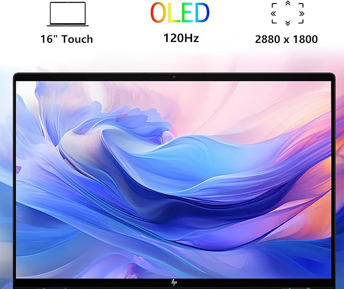 HP OmniBook X Flip 2-in-1 Laptop | 16" 3K OLED 120Hz Touch (100% DCI-P3) | Intel 8-core Ultra 9 288V Up to 48 Tops | 32GB DDR5 1TB SSD | Backlit Poly Studio Win11Pro w/DLCA Accessory Copilot+ AI