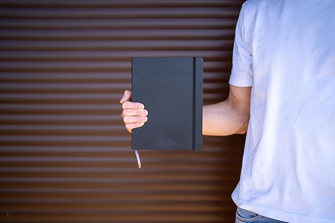 Moleskine Smart Notebook, Smart Writing System, Digital Notepad with Hard Cover, Ruled Pages and Elastic Closure, Size Extra Large 19 x 25 cm, Colour Black