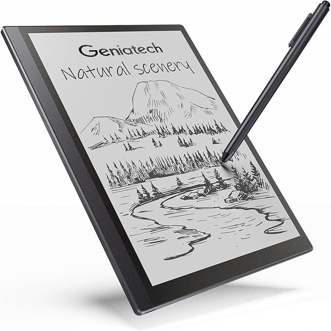 Geniatech Kloudnote Slim 10.3" Digital Notebook, E Ink Tablet and ePaper Notepad for ebook Reading and Writing, 227ppi ereader Device in 2025, 5.3mm Ultra-Thin (Grey)