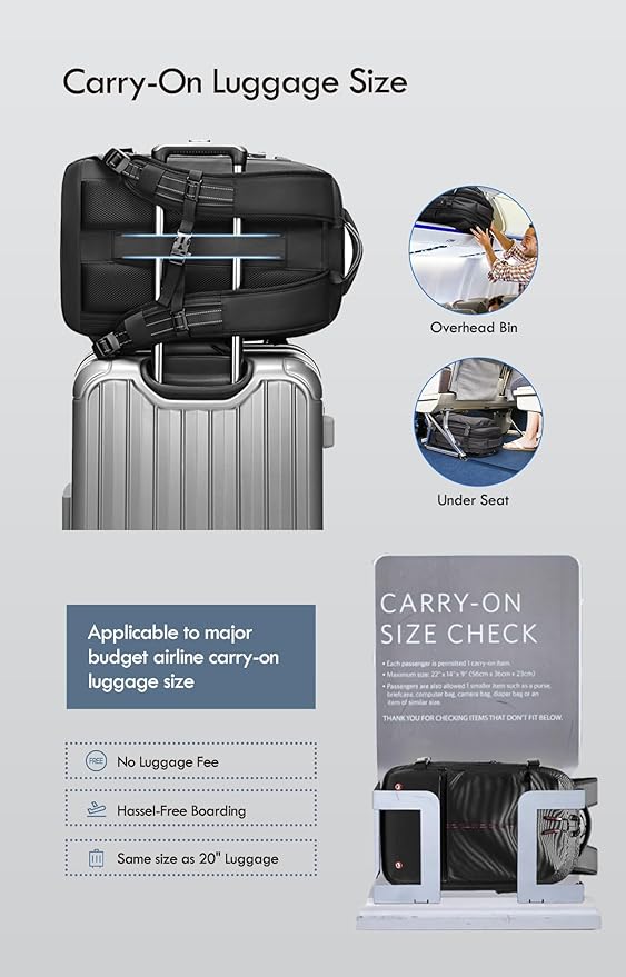 Vacuum Seal Backpack Travel with Built-in Pump 80L Expandable Travel Backpack with Vacuum System, TSA Lock Water Resistant Carry-On Backpack