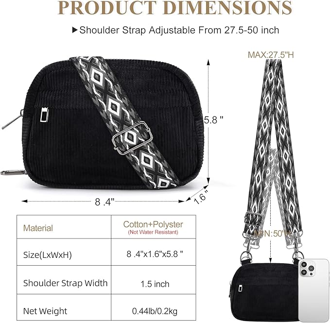 MAXTOP Small Crossbody Bags for Women Belt Bag Fanny Pack with Adjustable Strap