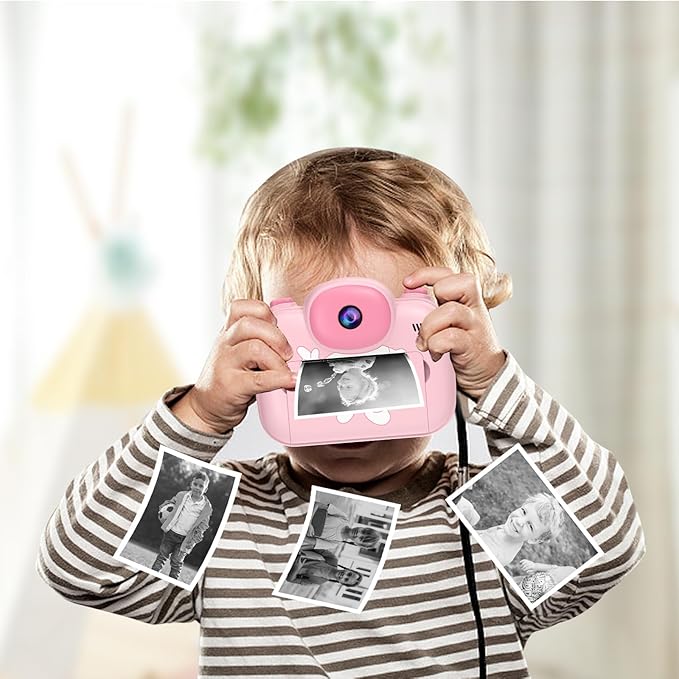 Kids Camera Instant Print 3.5 Inch, Instant Print Camera for Kids Pint Photos, Kids Instant Digital Print Camera, Toddler Toys Camera for 3-12 Years Old Girls Birthday