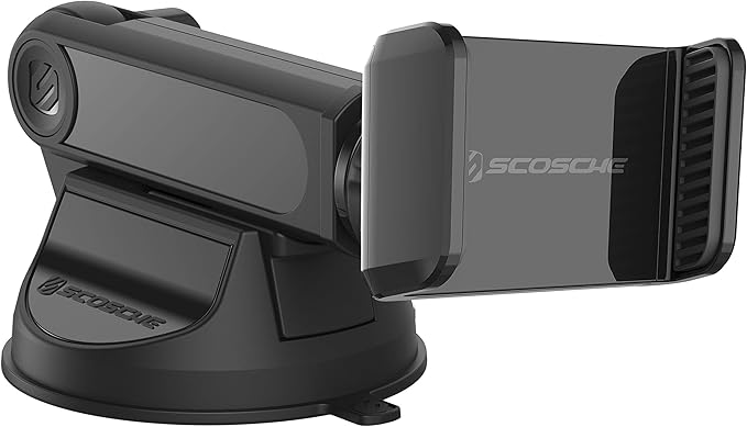 Scosche UH4WDEX2-SP Extendo Mount Car Phone Holder Windshield / Dashboard | StickGrip Base | Telescoping Adjustable Arm | Black