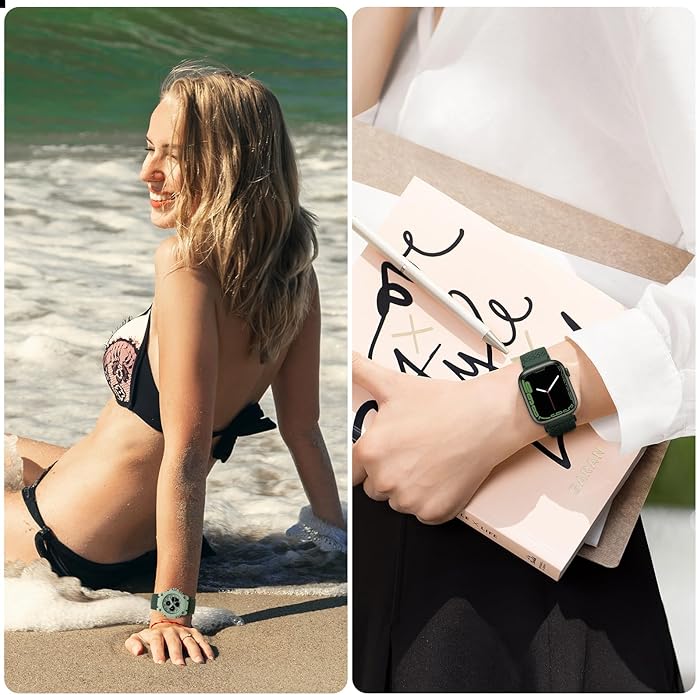 JNN Quick Release Watch Band - Magnetic 18mm 20mm 22mm Braided Nylon Watch Bands, Adjustable Elastic Nylon Watch Straps Replacement Wristband for Men Women