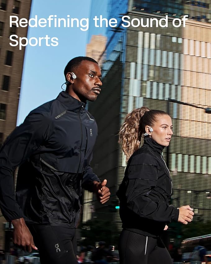 SHOKZ New OpenRun Pro 2-Bone Conduction Headphones,Open-Ear Bluetooth Wireless Sport Earphones for Running,Workouts-Sweat Resistant,Secure Comfortable Fit-Deep Bass,Smart Mic,Reflective Strip