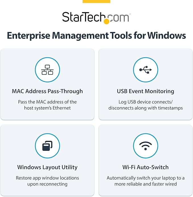StarTech.com Universal USB4 & Thunderbolt 4 Docking Station, Quad Display on Windows, Dual Display on MacBook, HDMI DP Dock with 98W Laptop Charging