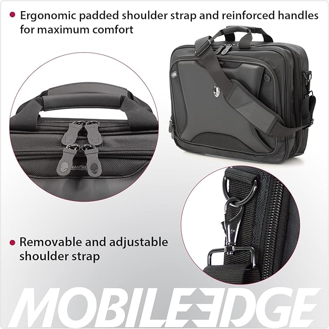 Mobile Edge Orion 2.0 Messenger Bag, Specifically Designed for Alienware Gaming Laptops 17" - Checkpoint Friendly, ME-AWMC2.0