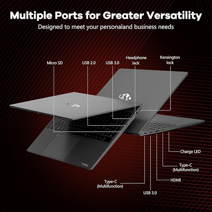 15.6 Business-gaming-Laptop, 6-Cores AMD Ryzen 5 6600H 660M 6nm GPU, 16GB DDR5 1TB SSD(Beat i7-1165G7 up to 4.5GHz)100W Type-C FHD IPS Laptop-Computer with Fingerprint Backlit Keyboard WiFi5 Win11