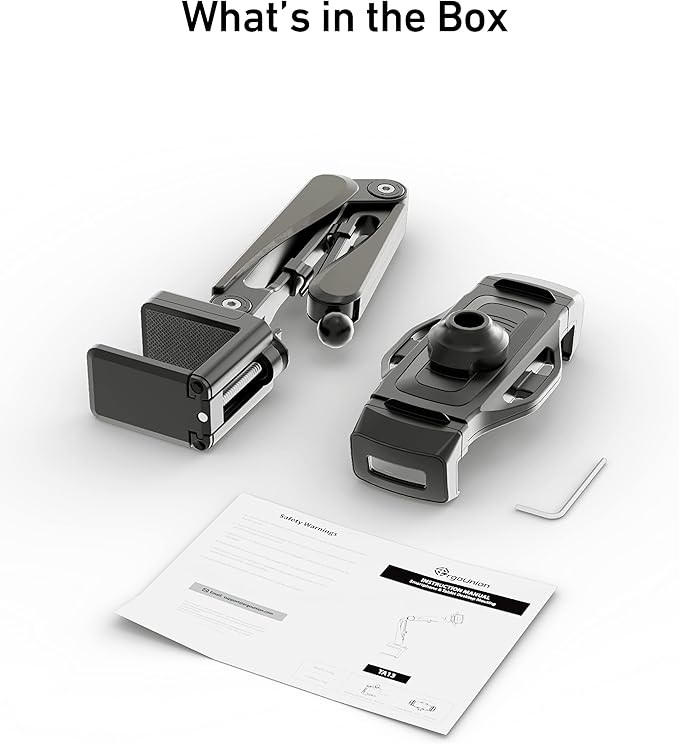 iPad Stand for Desk/Headboard, Tablet Mount with Cable Management, Tablet Holder for Recording/Filming, Black