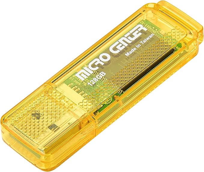 INLAND Micro Center Super Speed 128GB USB 3.0/USB3.1 Gen1 Flash Drive Gum Size Memory Stick Thumb Drive Data Storage Jump Drive