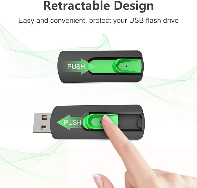 128GB Flash Drive Aiibe USB Flash Drive 128 GB Thumb Drive USB 2.0 Memory Stick Zip Drive Backup Jump Drive Single 128GB 128G USB Drive for PC Laptop