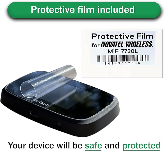 Verizon Wireless Jetpack Inseego MiFi 7730L | Mobile Hotspot for Travel | 4G Mobile Portable WiFi | Unlocked Globally | Speed up to 450 Mbps | Usage Up to 8 Hours | EVDO-LINK Bundle - Verizon Sim Card