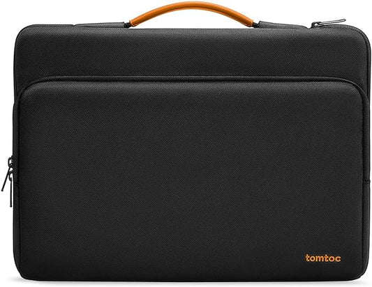 tomtoc 360 Protective Laptop Carrying Case for 2024 New 16-inch MacBook Pro M4/M3/M2/M1 Pro/Max 2024-2019, Water-Resistant Laptop Bag Sleeve with Accessory Pocket for The New Razer Blade 15