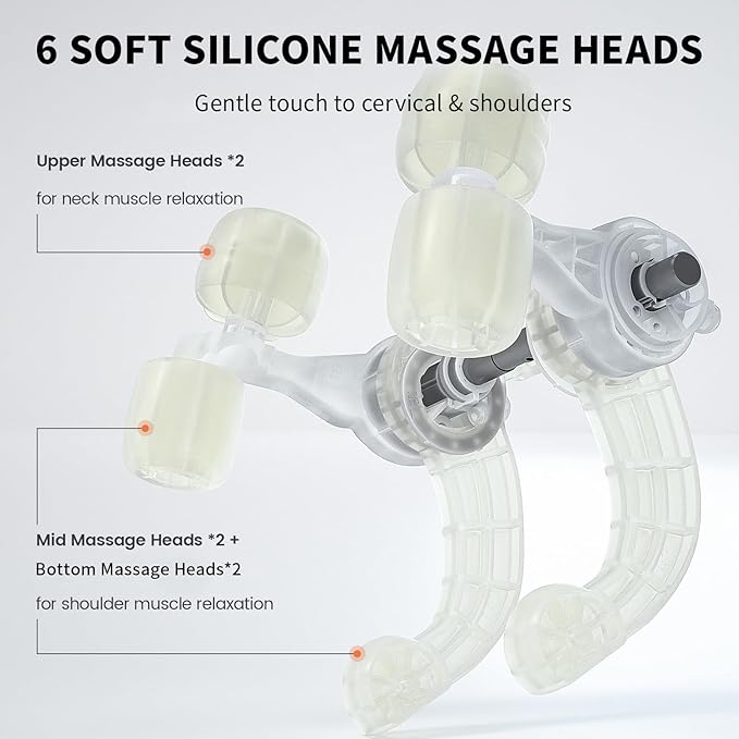 Breo N5 Mini Neck Massager with Heat, Electric Massager for Neck & Shoulder, Shiatsu Shoulder Massager