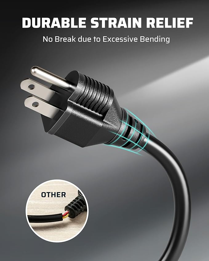 DEWENWILS 25Ft Outdoor Extension Cord Multiple Outlets, Evenly Spaced 3 Outlets Plugs with Safety Cover, 16/3 SJTW Weatherproof Wire for Outdoor String Lights and Holiday Decorations, UL Liste