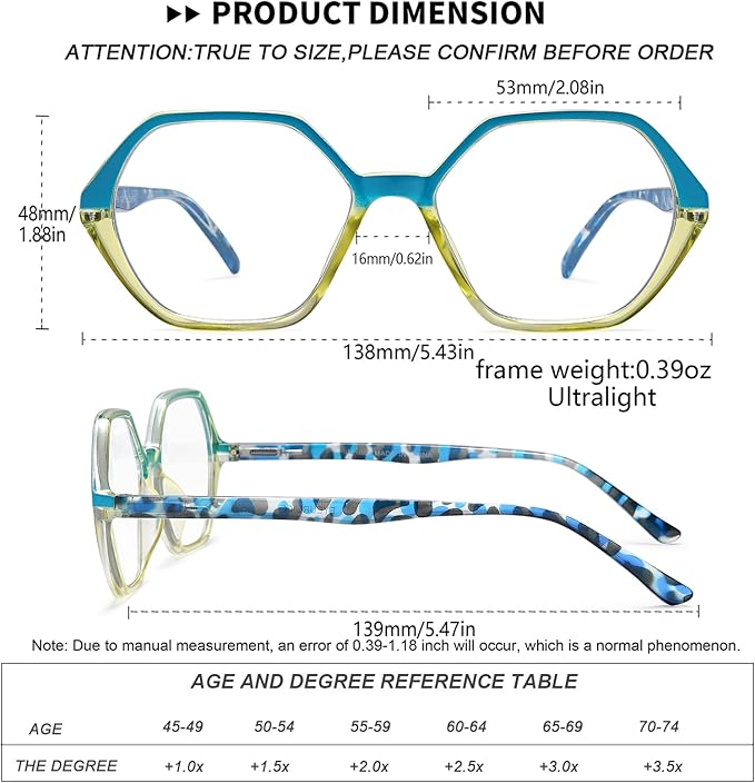 EYEURL Reading Glasses for Women 4-Pack Blue Light Blocking Reading Glasses Vintage Design Diamond-Shaped Frame Spring Hinge Readers Anti Glare Filter Lightweight Eyeglasses,1.25