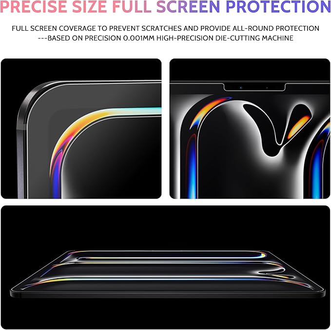 2 Pack Like Paper Screen Protector for iPad Pro 11 Inch 5th (2024, M4), Matte Anti Glare PET Film/Blue Light Filter Eye Protection Cover/Drawing & Writing Feel Like on Paper