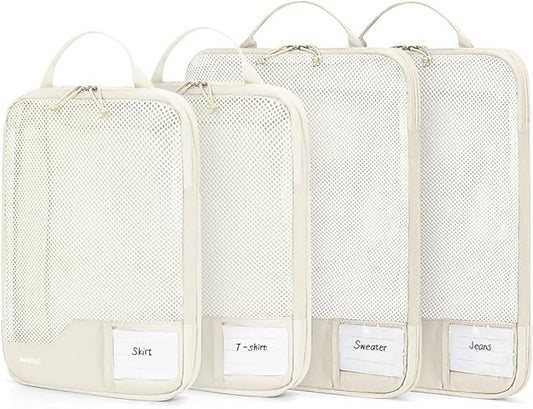 ECOHUB 4 Set /6 Set Packing Cubes for Travel Durable Suitcase Organizer Bags Set with Personalized Tag Various Sizes Travel Essentials Traveling Accessories for Luggage Machine Washable