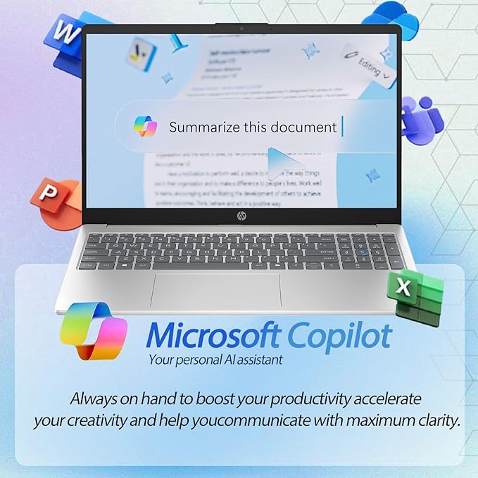 HP Flagship 15.6-inch Touchscreen Laptop Computer - AMD Ryzen 7 7730U • FHD Touch Anti Glare Display • for Business & Student • AI Copilot • WiFi 6 • HD Camera • Win 11 Pro (32GB RAM | 1TB SSD)