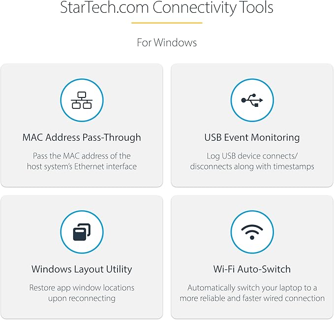 StarTech.com USB-C Docking Station for Windows and ChromeOS, Dual Monitor 4K 60Hz USB-C/HDMI or 1080p VGA, HDR10, USB 10Gbps Hub, 100W Laptop Charging, GbE - TAA
