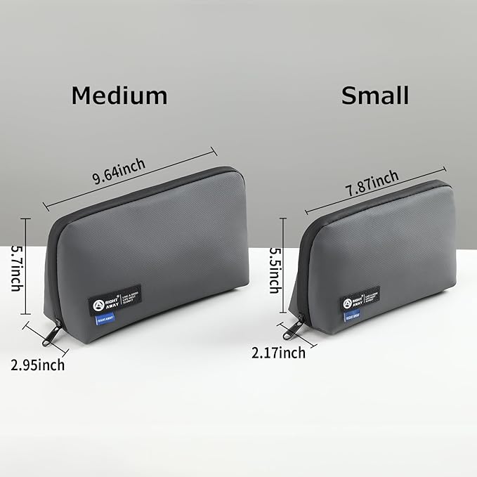 RIGHT AWAY Electronic Organizer,Waterproof Travel Accessories Storage, Tech Pouch for Cord, Power bank, Airpods, Daily Items
