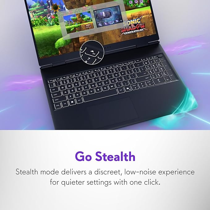 Alienware 16 Aurora Gaming Laptop AC16250-16" WQXGA 120Hz Display, Intel Core 7-240H Processor, 16GB DDR5 RAM, 1TB SSD, NVIDIA GeForce RTX 5050 8GB Graphics, Windows 11 Home, Onsite Service - Blue