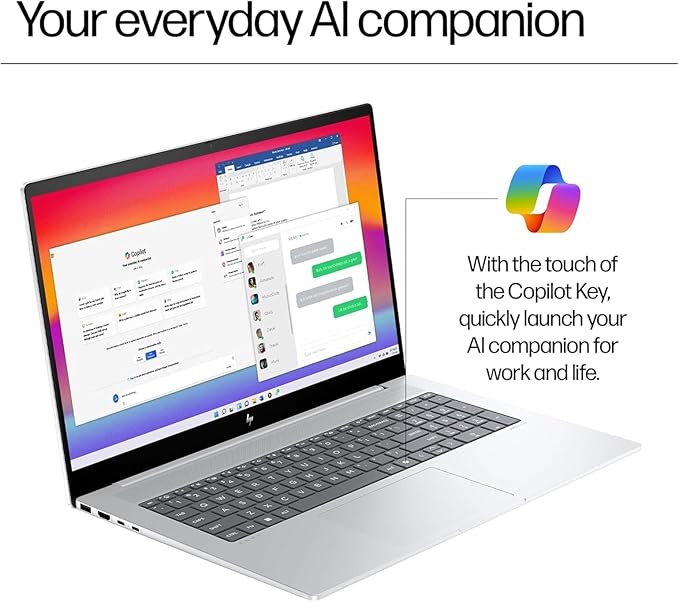 HP Envy 17.3" Business Laptop, FHD Touchscreen, Intel Core Ultra 7 155U,Lightweight, HDMI, Thunderbolt 4, IR Camera, Wi-Fi 7, Windows 11 Pro, 32GB DDR5 RAM, 2TB SSD