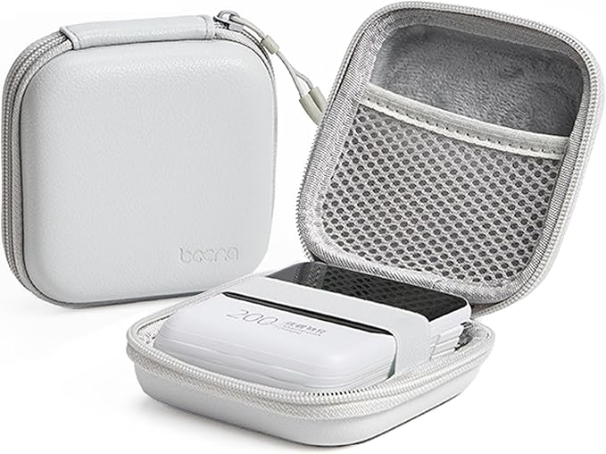 Charger Case for Macbook, Portable Tech Electronic Organizer Bag, Travel Storage Pouch for Laptop Accessories, MacBook Power Adapter, Charging Cords, USB, Power Bank (Light Grey, M)